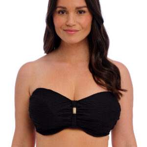 FANTASIE SWIM Bandeau Beach Waves Black
