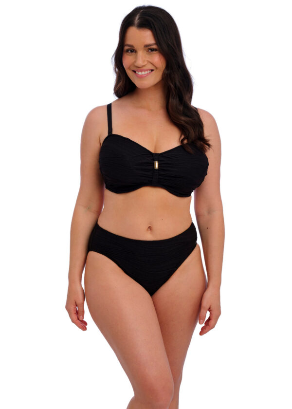 FANTASIE SWIM Bandeau Beach Waves Black – Image 2