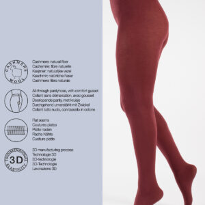 CETTE LIMA - COLLANT avec Viscose et Cachemire 150 DEN Cardinal