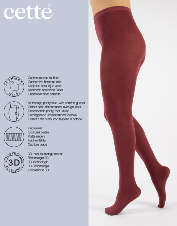 CETTE LIMA COLLANT Avec Viscose Et Cachemire 150 DEN Cardinal Plus cette-lima-collant-avec-viscose-et-cachemire-150-den-cardinal-plus
