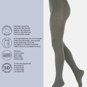 CETTE LIMA - COLLANT avec Viscose et Cachemire 150 DEN Castor Grey