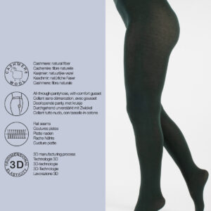 CETTE LIMA - COLLANT avec Viscose et Cachemire 150 DEN Emerald