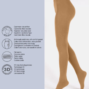 CETTE LIMA - COLLANT avec Viscose et Cachemire 150 DEN Wood Smoke