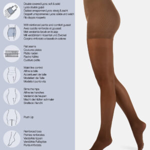 CETTE -SEATTLE - COLLANT TRANSPARENT ET MOULANT 30 DEN Skin 60