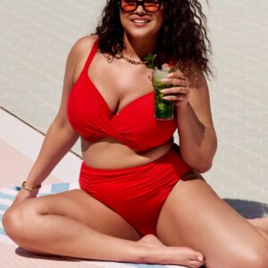 ELOMI SWIM Soutien-gorge Twist Plain Sailing Lava